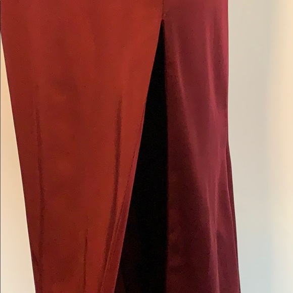 Dancing Queen Burgundy Prom Dress - Picture 4 of 8